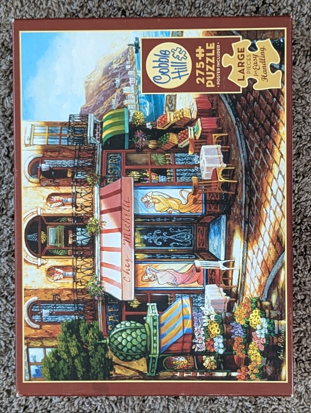 Cobble Hill Puzzle Chez Michelle Bistro 275-Piece Easy Handling